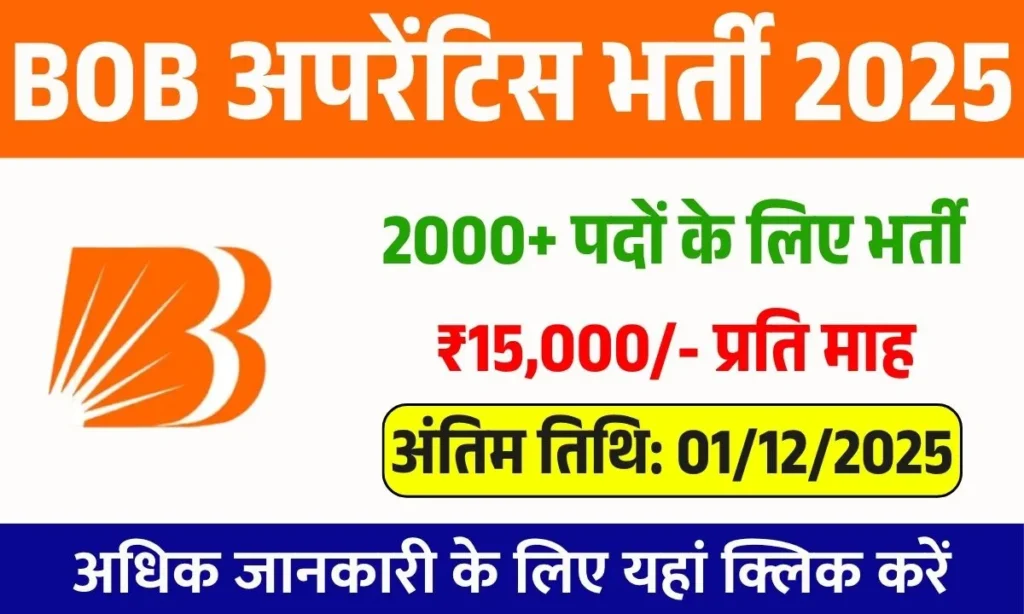 Bank of Baroda Apprentice Recruitment