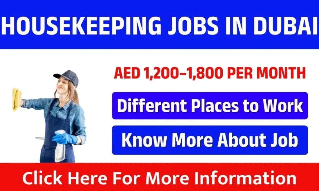 Housekeeping Jobs in Dubai