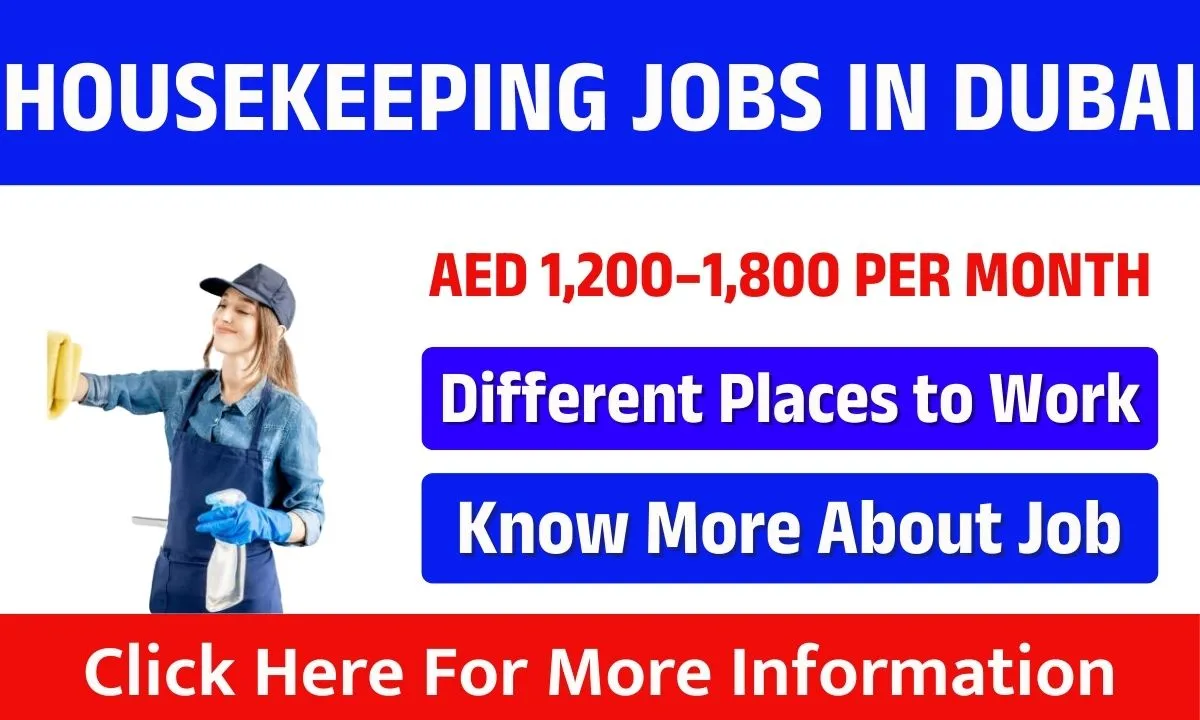 Housekeeping Jobs in Dubai