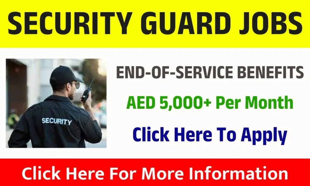 Security Guard Jobs in Dubai