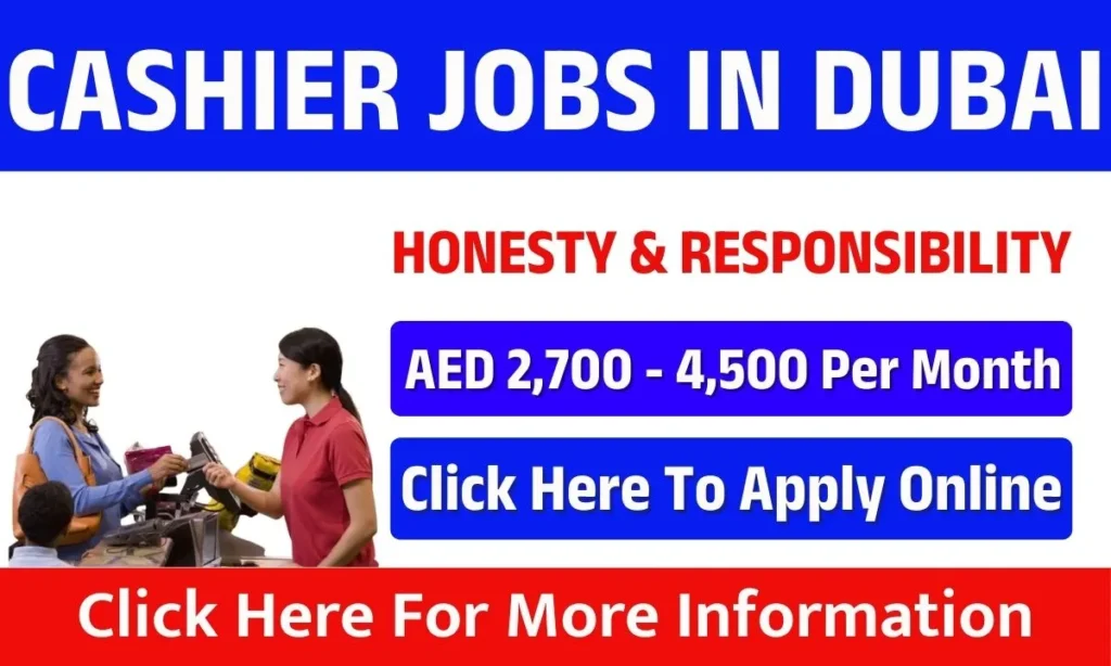 Cashier Jobs In Dubai