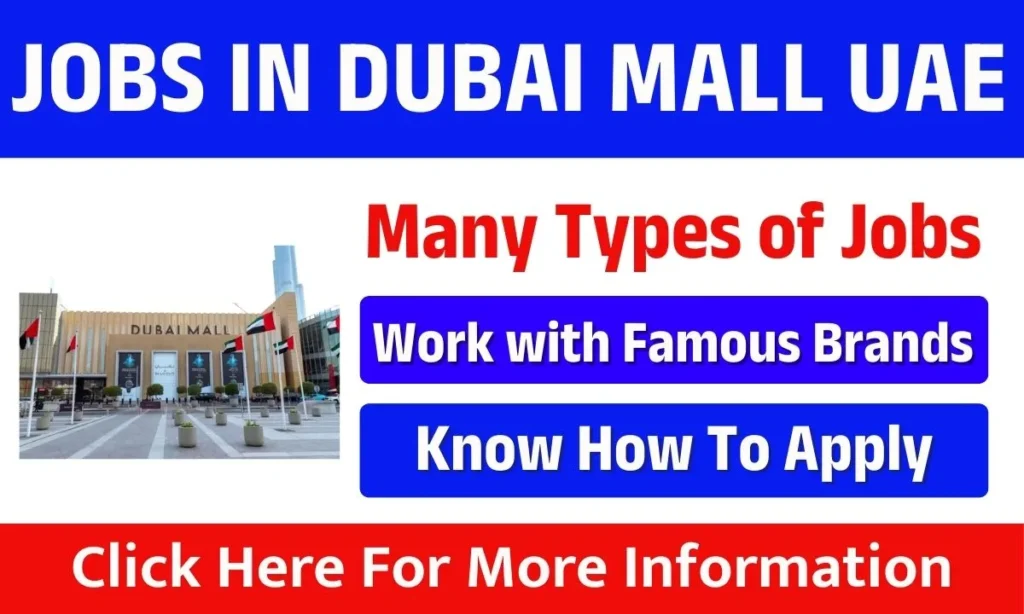 Jobs In Dubai Mall UAE 2025