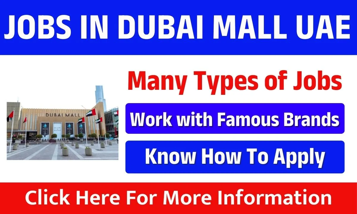 Jobs In Dubai Mall UAE 2025