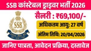 ssb constable driver recruitment 2026