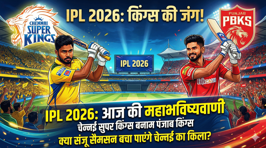 IPL 2026 Today Match Prediction: CSK VS PBKS